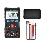 Multímetro digital ZT-S1, comprobador inteligente for electricistas, for voltaje CC/CA, corriente, ohmios, NCV, profesional, 1 unidad(S1 Black with Case)