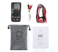 Multímetro digital ZT102A, 6000 cuentas de rango automático NCV, retroiluminación LCD de modo dual para pruebas eléctricas y proyectos de bricolaje
