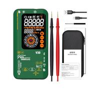 Multímetro fotovoltaico profesional inteligente con pantalla a color con termómetros para pruebas eléctricas, multímetro solar NCV para diagnóstico eléctrico fotovoltaico