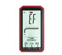 Multímetros Multímetro Táctil Automático Multímetro Digital Inteligente Electricista Profesional Ohm Capacitancia 10A AC DC Multímetro(Button Type-Red)