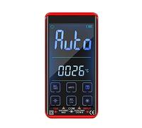 Multímetros Multímetro Táctil Automático Multímetro Digital Inteligente Electricista Profesional Ohm Capacitancia 10A AC DC Multímetro(Touch Screen-Red)