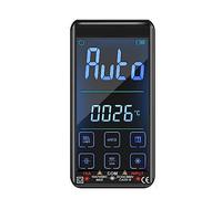 Multímetros Multímetro Táctil Automático Multímetro Digital Inteligente Electricista Profesional Ohm Capacitancia 10A AC DC Multímetro(Touch Screen-Black)