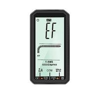 Multímetros Multímetro Táctil Automático Multímetro Digital Inteligente Electricista Profesional Ohm Capacitancia 10A AC DC Multímetro(Button Type-Black)