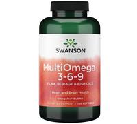 MultiOmega 3-6-9 - Lino y borraja y aceites de pescado - 120 cápsulas blandas