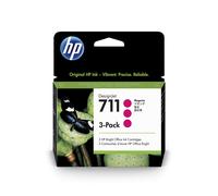 Multipack 3 Cartuchos Magenta Hp Nº711 - 29Ml C/U - Compatible Con Designjet T52