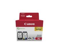 Canon PG-545XL + CL-546XL, Cartuchos de Tinta Original, Cartucho de Tinta Independiente en Color Negro y Cartucho Multicolor, Incluye 50 Hojas Papel Fotográfico 4 x 6, Compatible con Impresoras PIXMA