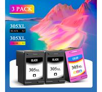 Multipack de cartuchos de tinta 305XL para impresora HP 305XL, color negro, compatibles con HP 2800E 2810E 2820E 2821E 2822E 2823E 2800 2810 2820 2821 2822 2823 4220E 4222E 4230E