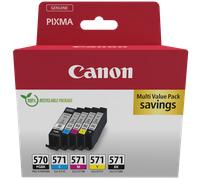 Multipack de cartuchos de tinta PGI-570BK/CLI-571 BK/C/M/Y de Canon