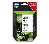 Multipack HP - Tinta 301 negra + tinta de color (2 cartuchos) para HP Envy 4500