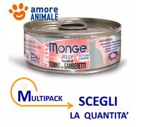 MULTIPACK Monge Gato JELLY - Atún Y Pollo Con Gambas 80 Gr.