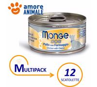 Multipack Monge Perro Natural Pollo Con Queso 95 Gr Comida Húmeda Para Perro