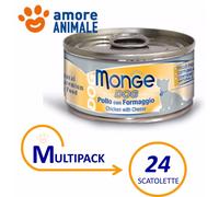Multipack Monge Perro Natural Pollo Con Queso 95 Gr Comida Húmeda Para Perro