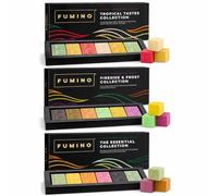 Multipaquete de cubos de cera frescos, wax melts hechos a mano y de lujo Fumino: Paquete múltiple 36 Cubos de cera aromatica y 16 Fragancias intensas con cera de abeja y aceite de coco