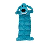Multipet Loofa Squeaker Mat Soft Plush Juguete para Perro con 13 Squeakers 30.48cm, los Colores Pueden Variar
