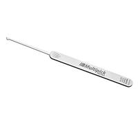 Multipick Elite - Juego de ganzúas profesionales de diamante pequeño de 0,6 mm, fabricado en Alemania, juego de ganzúas para uso profesional para cerrajeros y autoridades gubernamentales, cromo