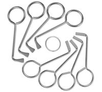 MULTIPICK Juego de ganzúas profesionales - [8 unidades fabricadas en Alemania] Llave universal - Abre casi cualquier puerta - Juego de ganzúas de barba, herramienta de apertura de dirichetet, llave