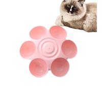 Multiple Dog Bowl Feeder Flower Petals Shaped, Safe, Set of 6, Better