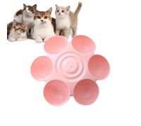 Multiple Dog Bowl Feeder Flower Petals Shaped, Safe, Set of 6, Better