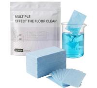 Multiple Effect The Floor Clean, 100pcs Floor Cleaning Tablets Multi-Surface Cleaner for Laminate Hardwood Tile, Deep Cleaning Concentrated Mopping Solution (azul, 100 unidades)