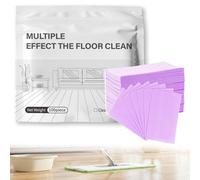 Multiple Effect The Floor Clean, Floor Cleaner Tablets for Hardwood Tile Laminate Floors, Quick Dissolving Mop Cleaner with Fresh Scent, (100 PCS, Floral scent) (Purple)