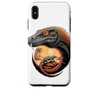 Multiple Exposure Art Dragón de Komodo Carcasa para iPhone XS Max
