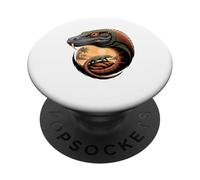 Multiple Exposure Art Dragón de Komodo PopSockets PopGrip Adhesivo