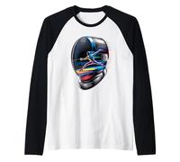 Multiple Exposure Art Esgrima Espada Esgrimista Esgrimistas Camiseta Manga Raglan