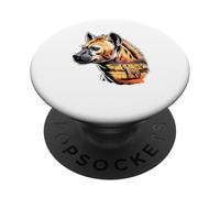 Multiple Exposure Art Hiena Hienas PopSockets PopGrip Adhesivo