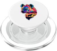 Multiple Exposure Art Hiena Hienas PopSockets PopGrip para MagSafe
