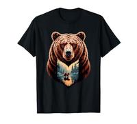 Multiple Exposure Art Oso Osos Camiseta
