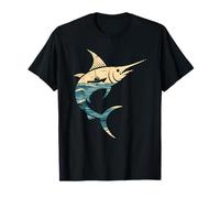 Multiple Exposure Art Pez Espada Pesca Pescador Camiseta