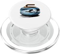 Multiple Exposure Art Piedra De Curling Jugador Curler PopSockets PopGrip para MagSafe