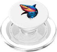 Multiple Exposure Art Tiburón Tiburones PopSockets PopGrip para MagSafe