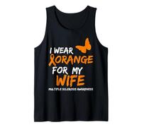 Multiple Sclerosis Awareness I Wear Orange FOR MY Wife Camiseta sin Mangas