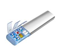 Múltiples compartimentos, pequeña caja de aleación de aluminio para un almacenamiento organizado y acceso rápido a varias tabletas