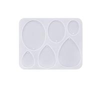 Múltiples estilos de aretes de combinación de adornos de resina epoxi, colgante de fundición de joyería adecuado para moldes de colgantes para hacer joyas