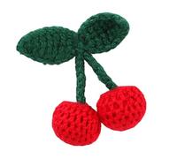 Múltiples estilos de cuello cosido a mano, patrón único de cerezas, apliques de durabilidad para bolsos y sombreros, parches de adorno