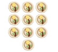 Múltiples estilos de cuello cosido a mano, patrón único de cerezas, apliques de durabilidad para decoración de vestidos, trajes de boda, parches de costura y manualidades