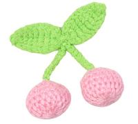 Múltiples estilos de cuello cosido a mano, patrón único de cerezas, apliques duraderos para bolsos y sombreros, parches de accesorios de moda