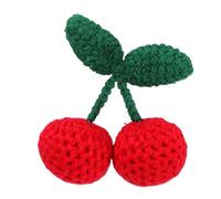 Múltiples estilos de cuello cosido a mano, patrón único de cerezas, apliques duraderos para bolsos y sombreros, parches de accesorios de moda
