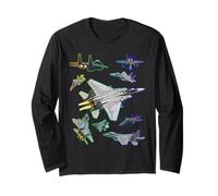 Múltiples F-15 Eagle Jet Fighters de Espectro Completo Manga Larga