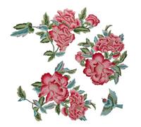 Múltiples parches bordados de flores y pájaros, exquisitos parches florales para coser en el cuello, pecho, bolsa de vestir, zapatos