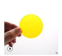 Múltiples tamaños de Corte 535nm Filtro de Paso Vidrio de Color Naranja CB535 (Color : Orange, Size : 20MM_1.5MM)