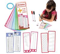 Multiplication Flash Cards - Double Sided Interactive Learning Game with Dry Erase Pens for Kids, Classroom and Home School Math Practice, Educational Activity, Gift Use 4.6 Inches