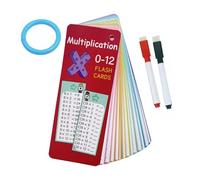 Multiplication Flash Cards, Erasable Children Math Card, Child Friendly Visual Aid Reusable Material Number Recognition Parent Approved Clear Print, Early Education Math Addition Cards f