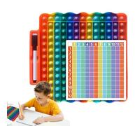 Multiplication Square | Maths Popping It | Multiplication Chart Fidget Toy, Math Educational Fidget Toy, 22x21x1.5cm Interactive Multiplication Chart, Learning Fidget for Kids Math Practice
