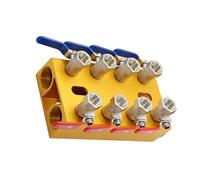 Multiports - Colector de agua de aluminio, controlador de flujos de agua de 4/5/6/8 pulgadas, mango de 4/5/6/8 pulgadas para equipos de moldeo por inyección, medidor de flujo de agua de cobre