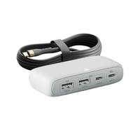 MultiPorts - Concentradores tipo C PD65W/PD25W/PD10W de carga rápida y divisor de datos tipo C para ordenador, tabletas, teléfono, cable de 150 cm