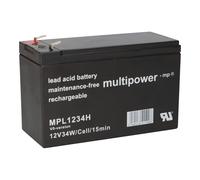 Multipower Batería de Plomo MPL1234H-V0 12V/8,5Ah - Flame Retardant Alta Tensión