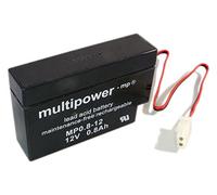 multipower MP0,8-12-AMP A9709 - Batería de Plomo (12 V, 0,8 Ah, 96 x 62 x 25 mm)